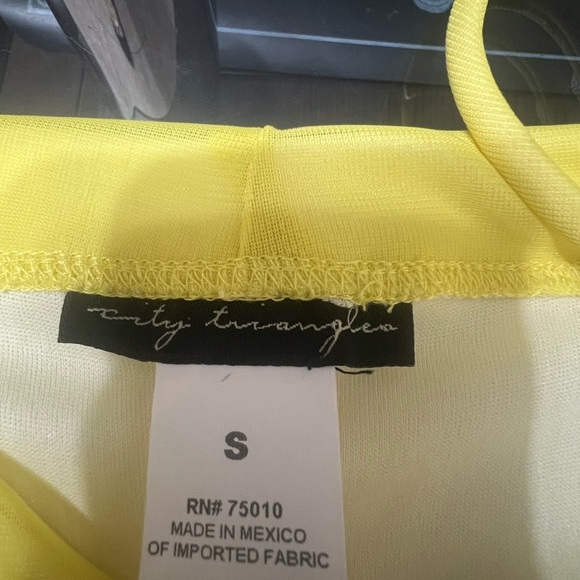 City Triangles Yellow Sundress Spaghetti Strap Wedding Guest - Picture 2 of 6